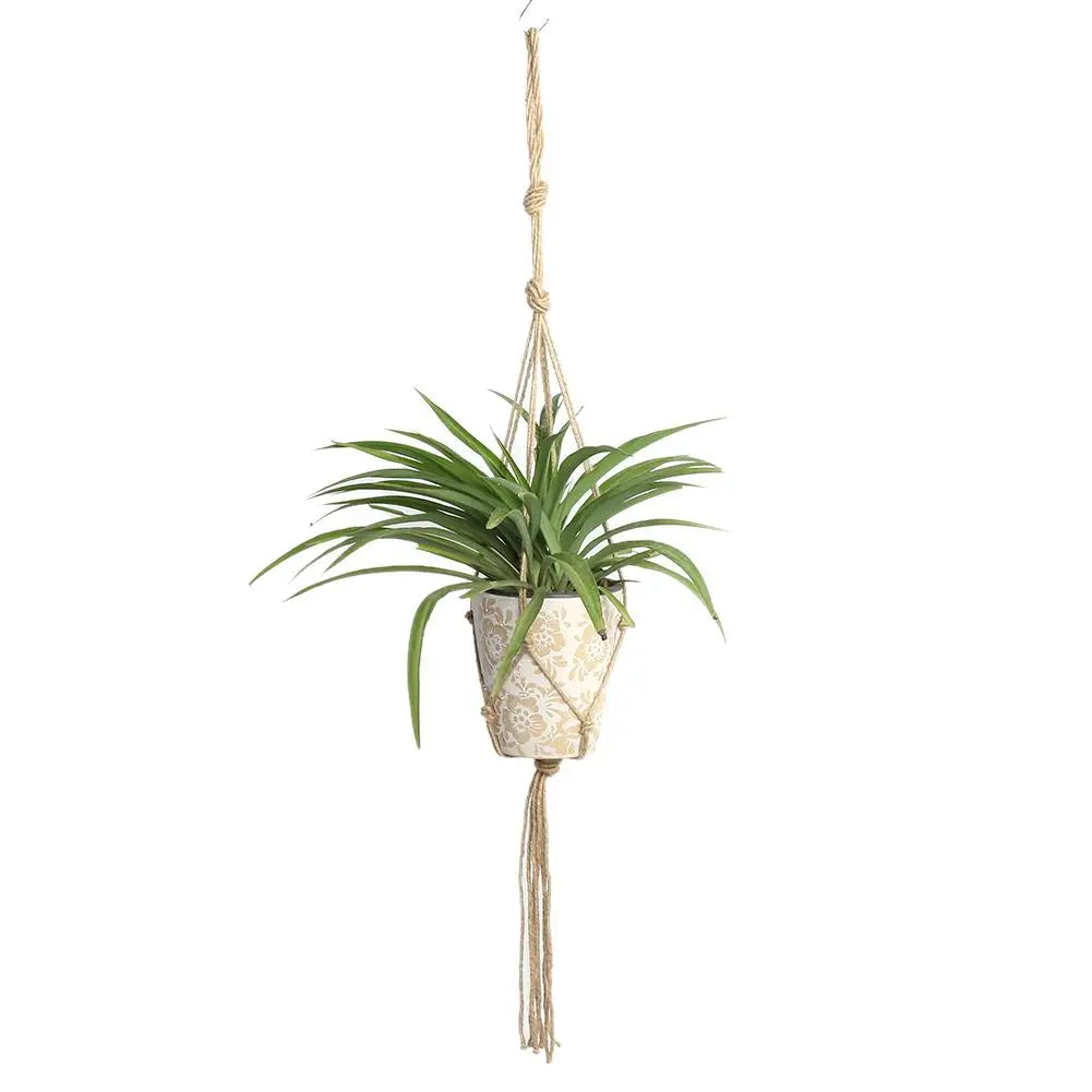 Handmade Macrame Plant Hanger – 1PCS Flower Pot Hanging Basket for Wall, Garden, and Courtyard Décor