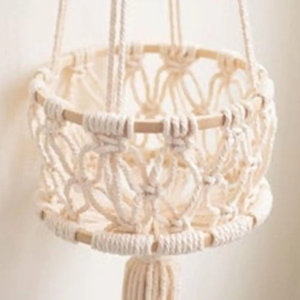 Handmade 3-Tier Macrame Plant Hanger | Boho Wall & Balcony Plant Holder for Indoor Flower Pots