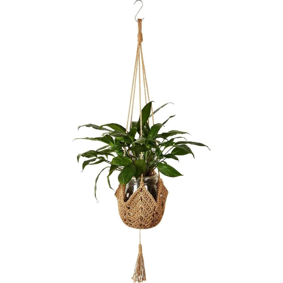 Handmade Boho Macrame Plant Hanger – Flower Pot Hanging Basket for Home, Garden, and Courtyard Décor