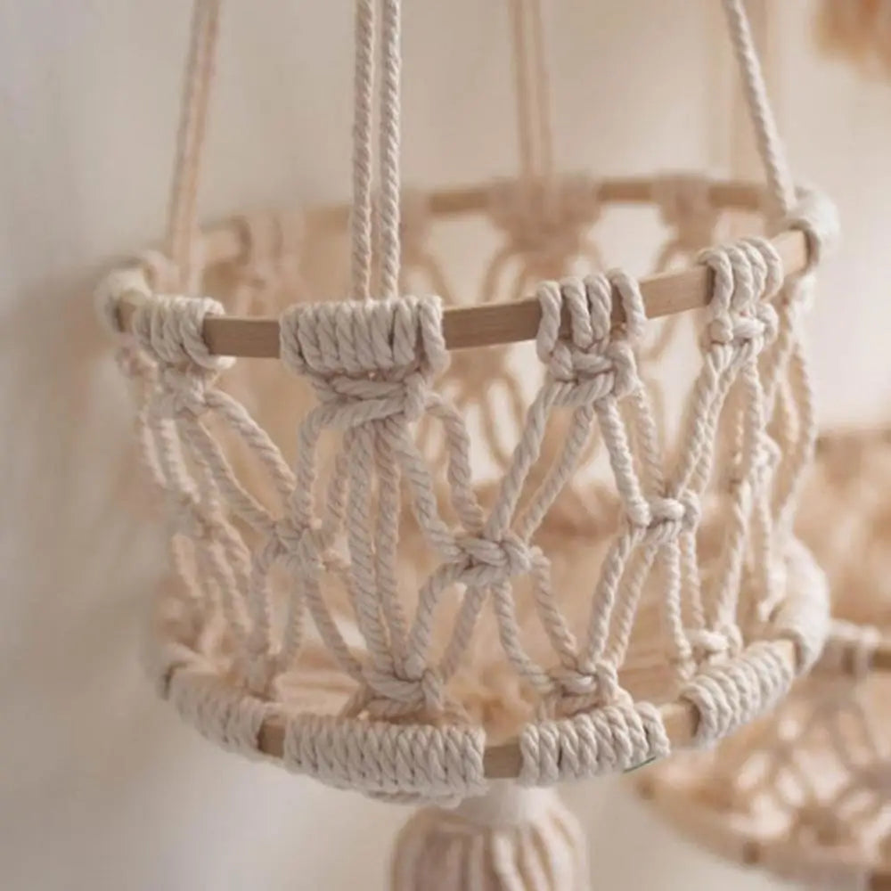 Handmade 3-Tier Macrame Plant Hanger | Boho Wall & Balcony Plant Holder for Indoor Flower Pots