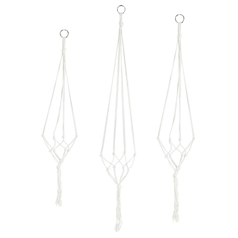 Handmade Macrame Plant Hanger – Cotton Rope Flower Pot Hanging Basket for Home, Wall, Garden, and Courtyard Décor