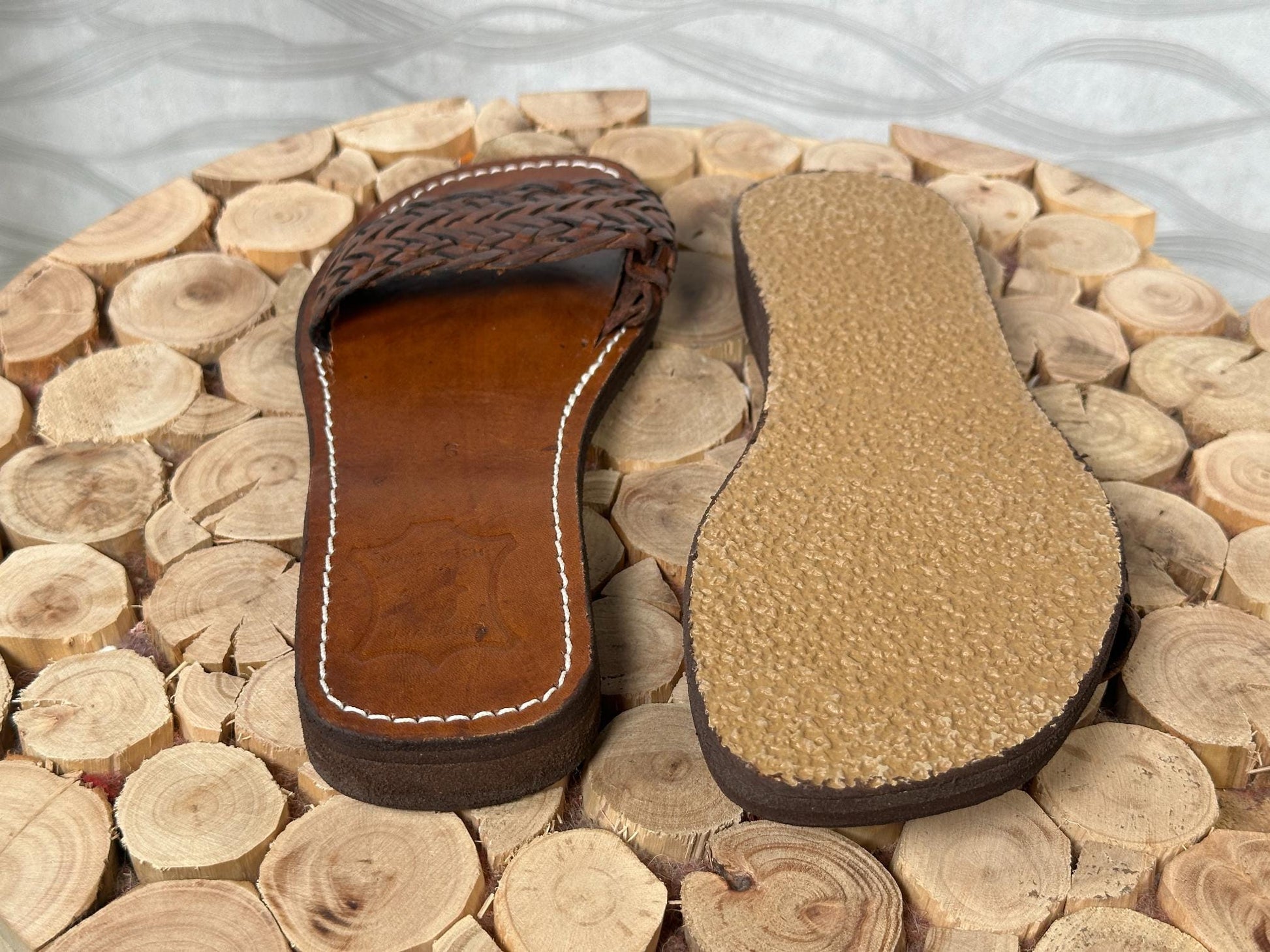 Handmade Braided Leather Sandals: Moroccan Boho Flats